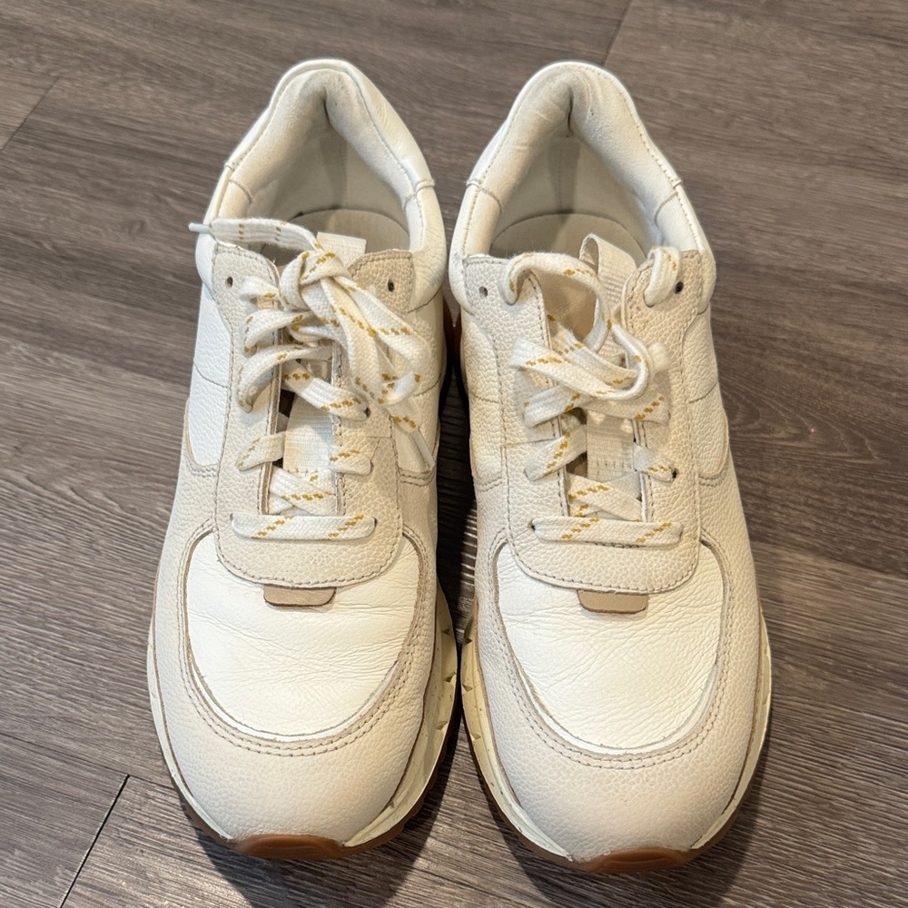 Madewell Kickoff Trainer Sneakers in Neutral Colorblock Leather Unisex W6.5, M 5 - Picture 3 of 11